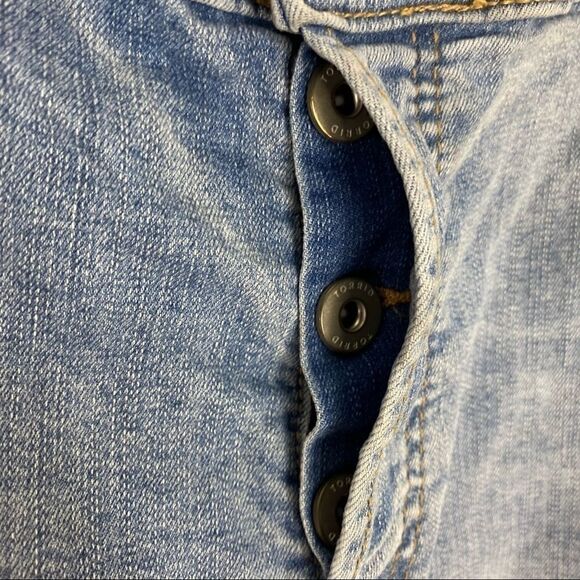 Torrid Distressed Button Up Jean Shorts - Picture 3 of 8